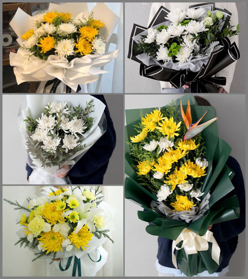河南郑州中原区沟赵乡白事花束代送